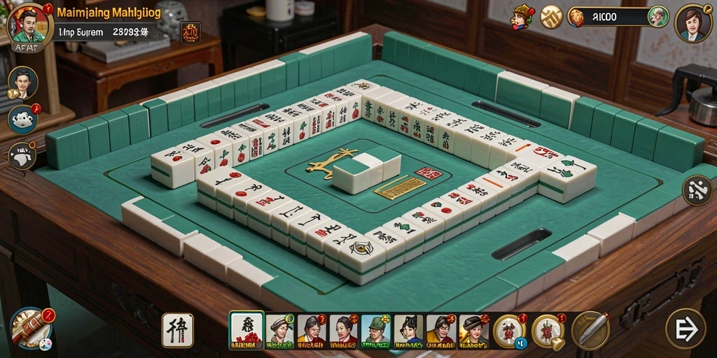 Tangkapan layar utama AFAF menampilkan gameplay Mahjong yang menarik.