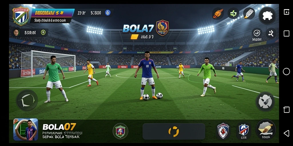 Tampilan gameplay BOLA07 yang mendebarkan dan realistis.