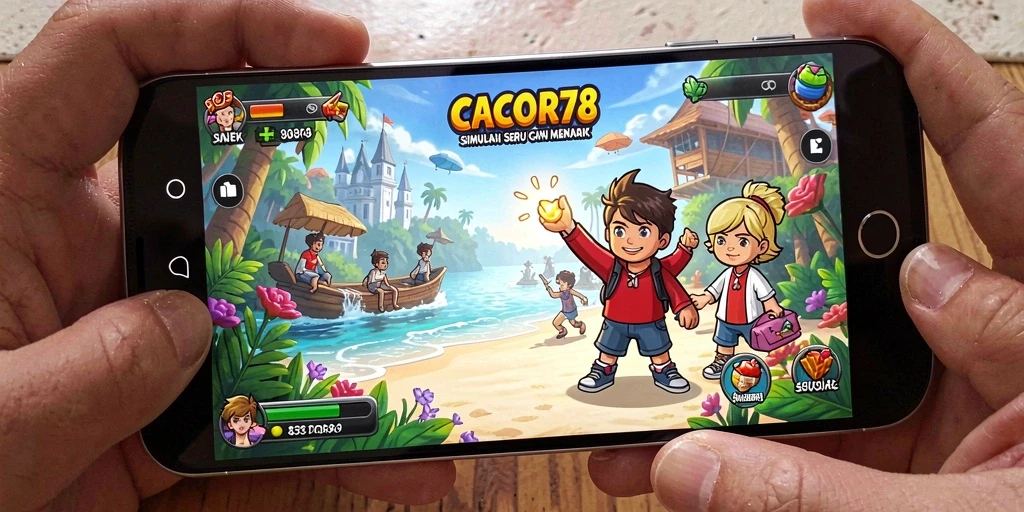 Tampilan menarik dari gameplay <strong>CACOR78</strong> yang penuh warna dan dinamis.