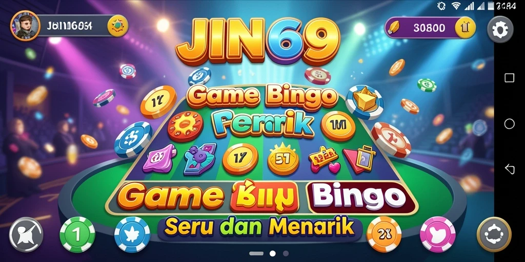 Tampilan gameplay seru dari JIN69 dengan suasana Bingo yang menantang.