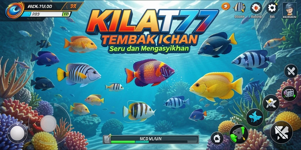 Tampilan gameplay KILAT77 yang menegangkan saat menangkap ikan.