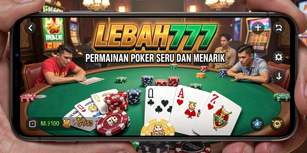 Tampilan seru dalam permainan Poker LEBAH777.