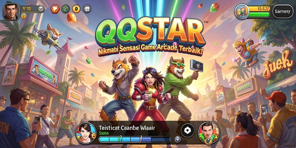 Tangkapan layar dari gameplay seru di QQSTAR yang menampilkan aksi arcade.