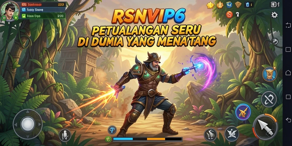 Tampilan gameplay RSNVIP6 menampilkan petualangan mendebarkan di dunia terbuka.